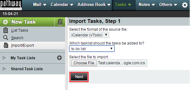 EasyMail import icalendar1.png