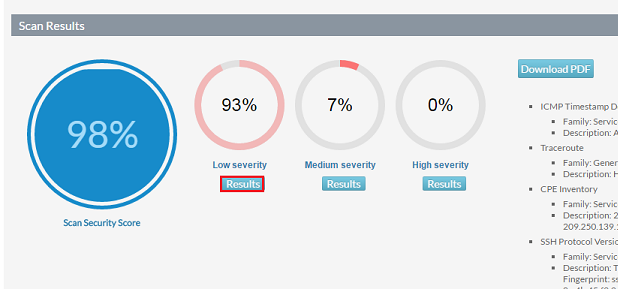 PenTest Penetration test results view summary results 1.png