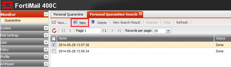 Fortimail view search criteria.png