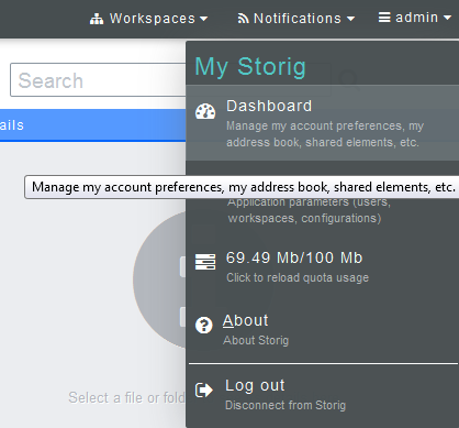 Storig access account dashboard.png